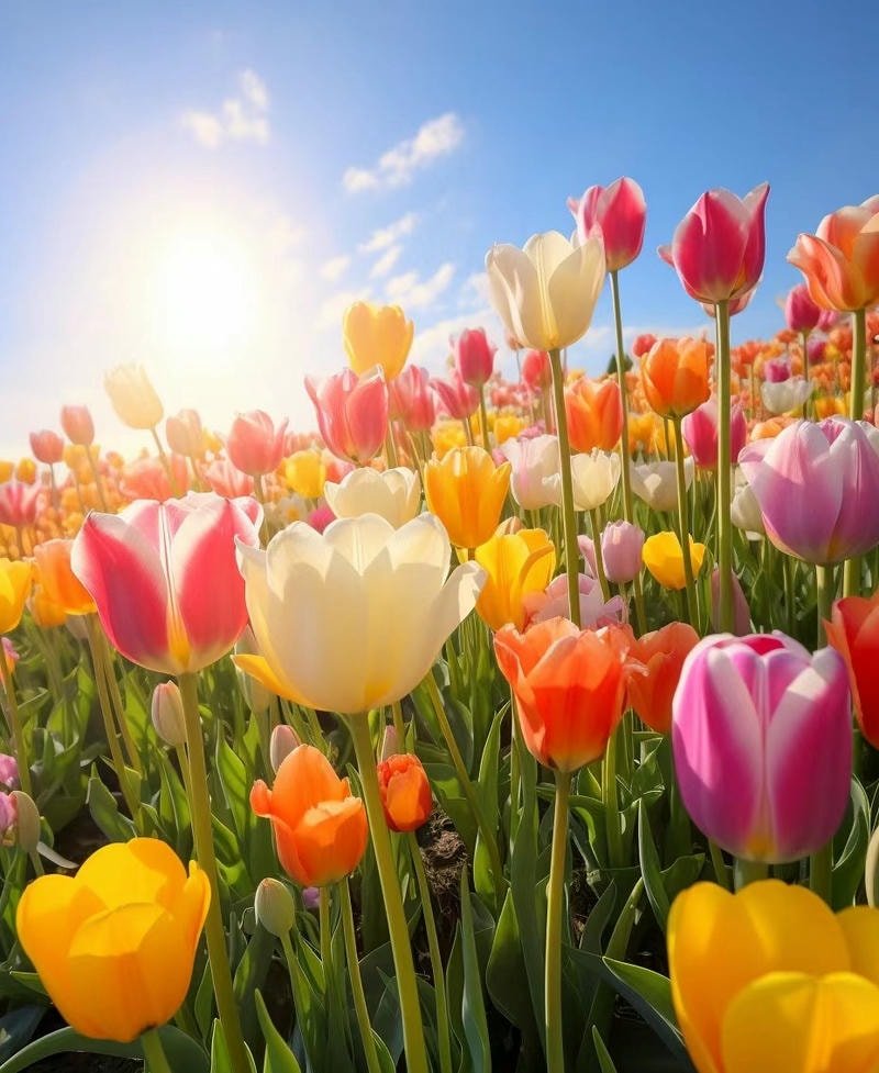 ảnh vườn hoa tulip