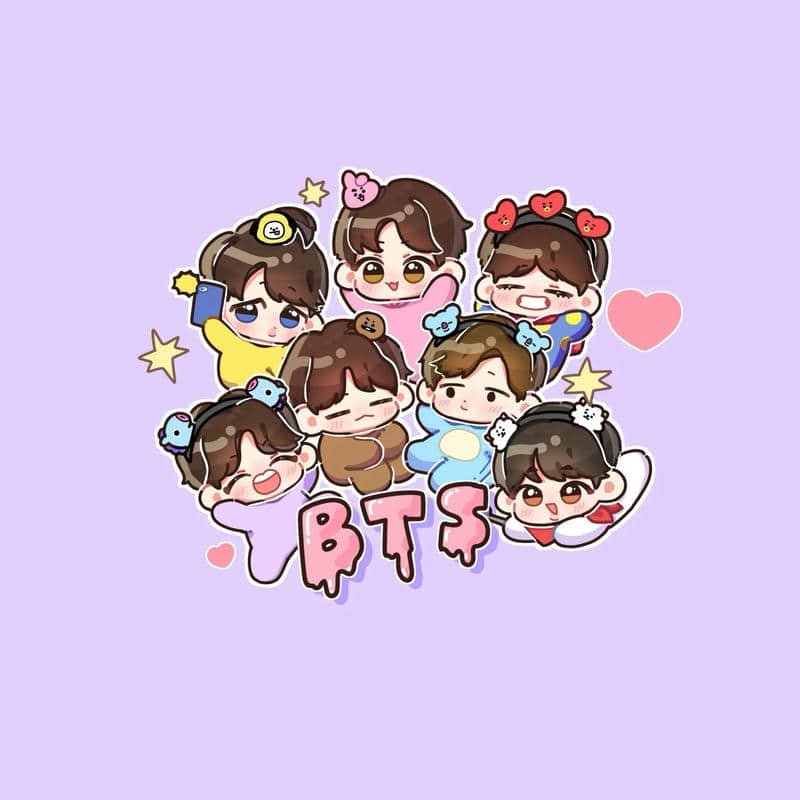 chibi cute bts