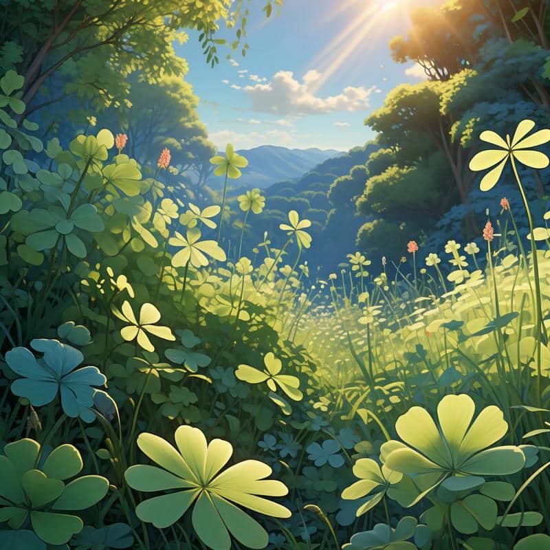 cỏ 4 la may mắn avatar đẹp