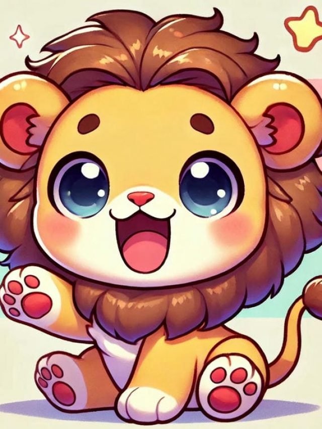 Chibi sư tử siêu dễ thương