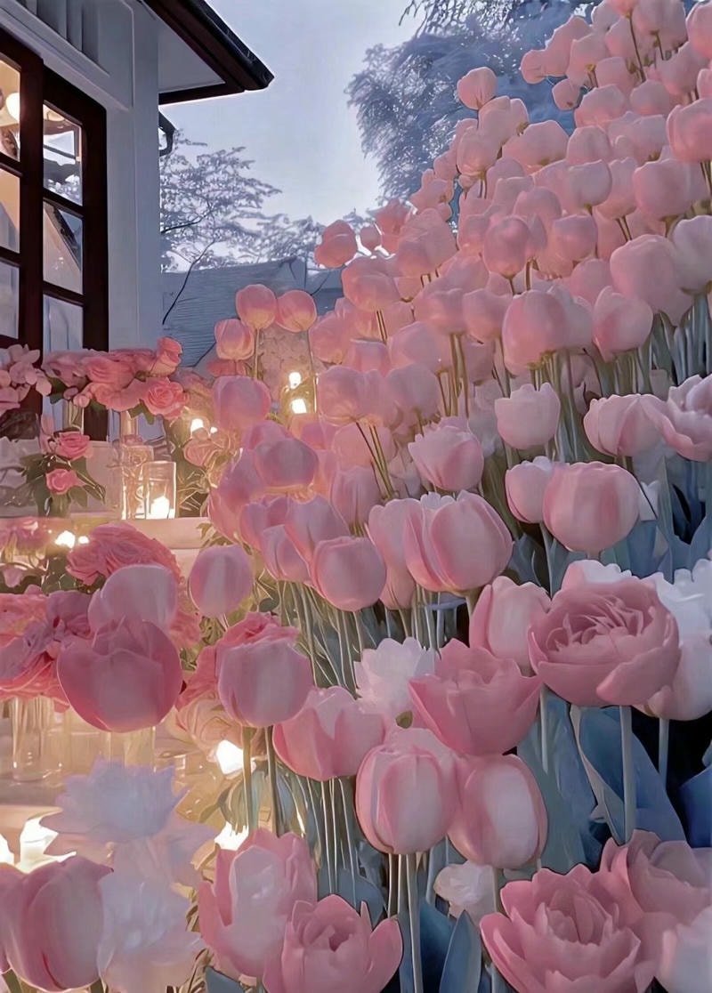 hình ảnh hoa tulip hồng