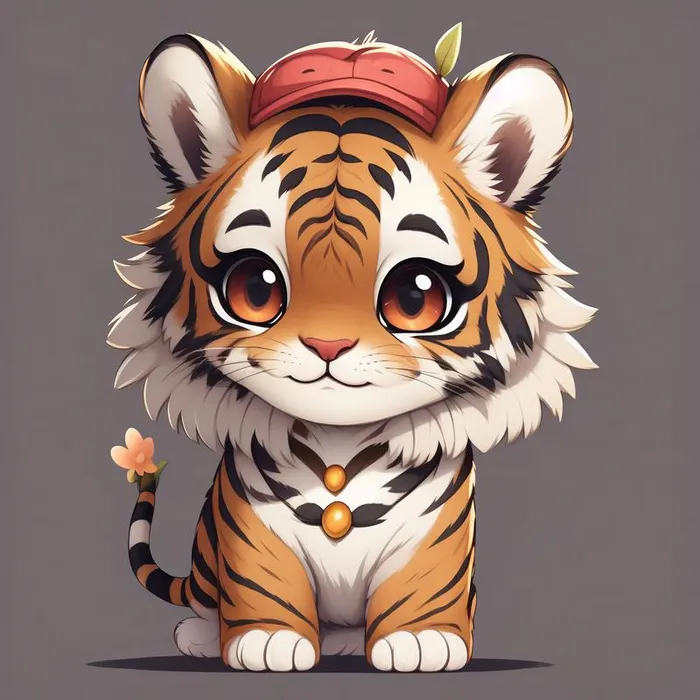 hình hổ mập anime chibi