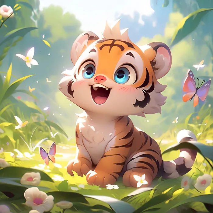 hình hổ mập anime cute