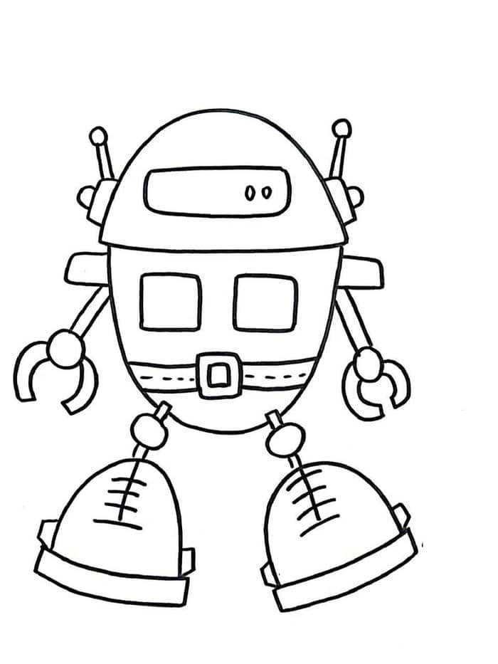 hình robot tô màu