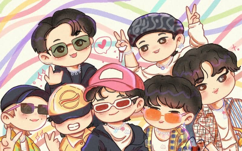 nhóm bts chibi
