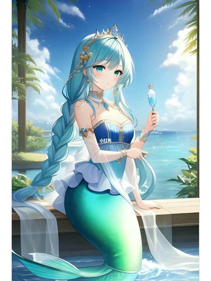 ảnh vẽ nàng tiên cá anime