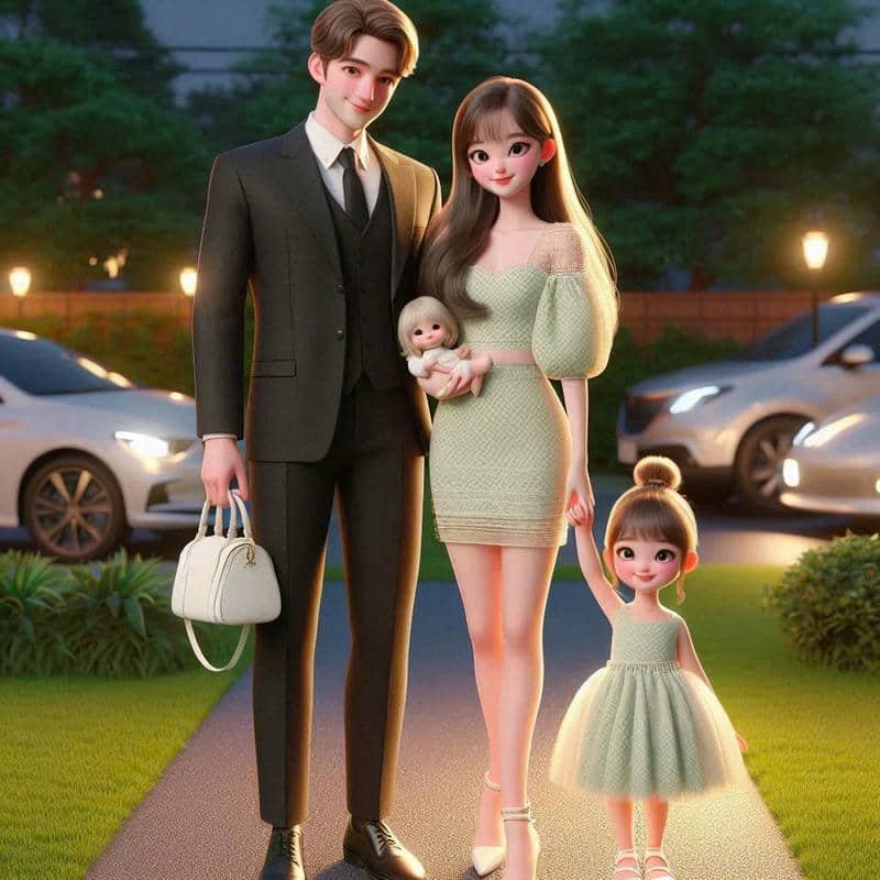 hình ảnh gia đình 4 người