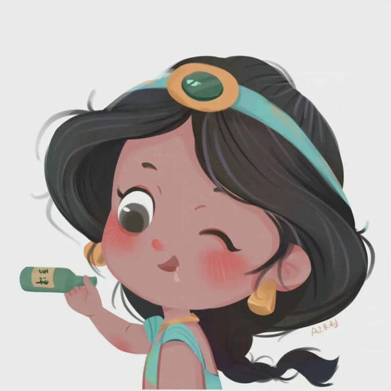 hình nền công chúa cổ trang chibi