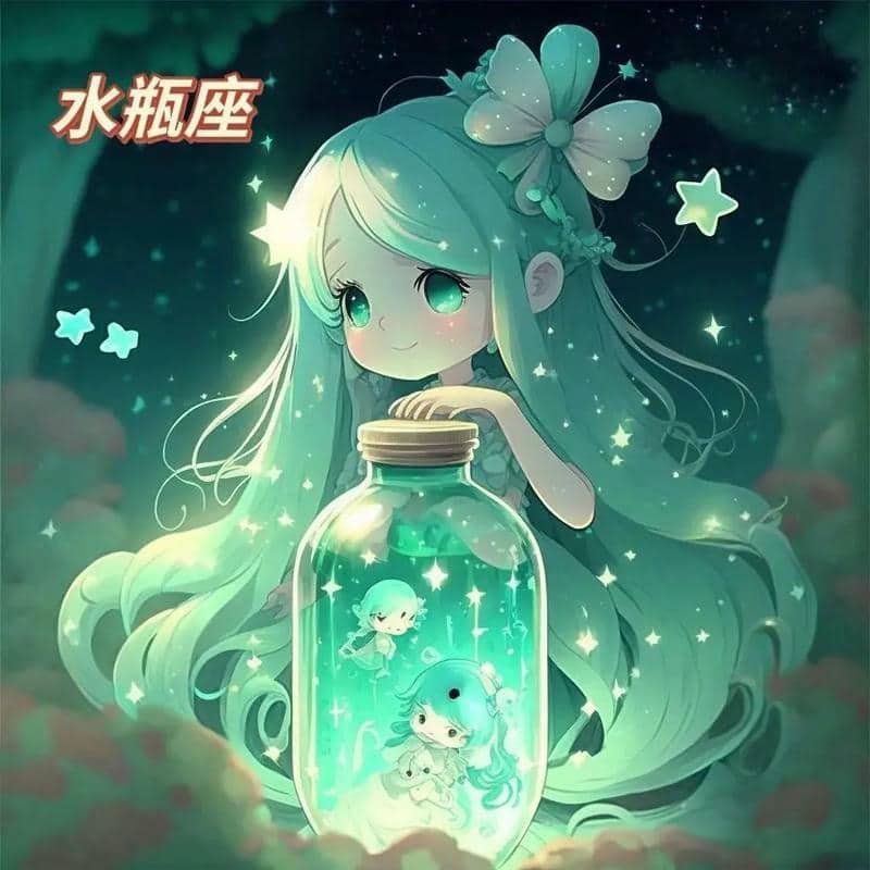 hình nền cung bảo bình cute
