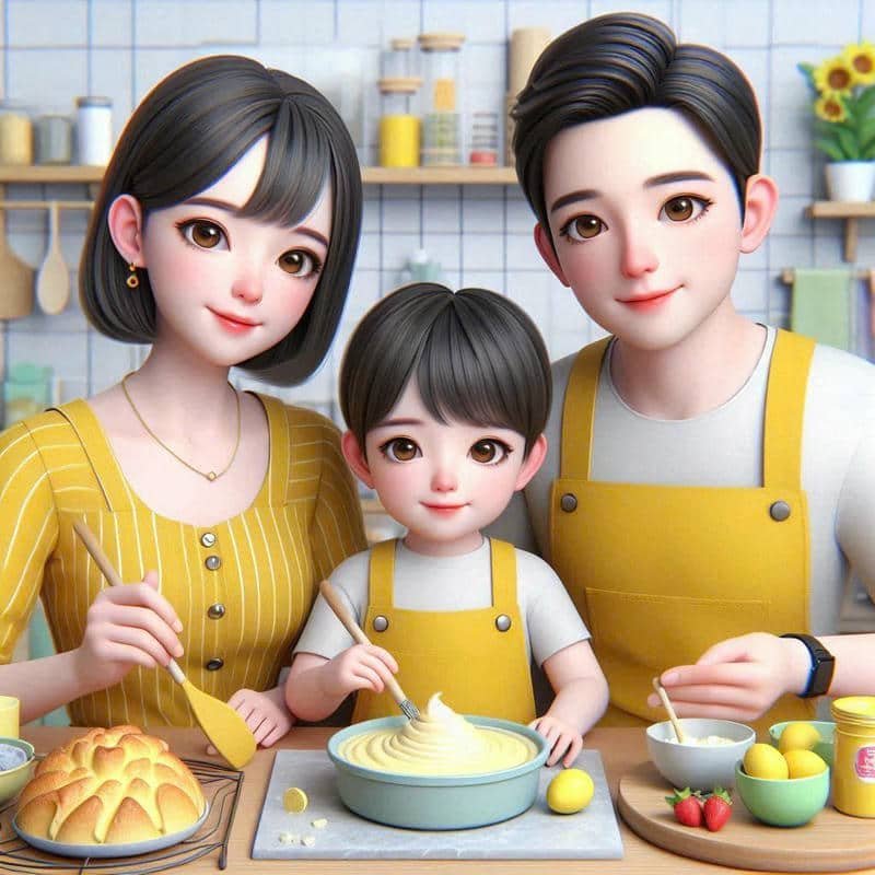 hình nền gia đình cute