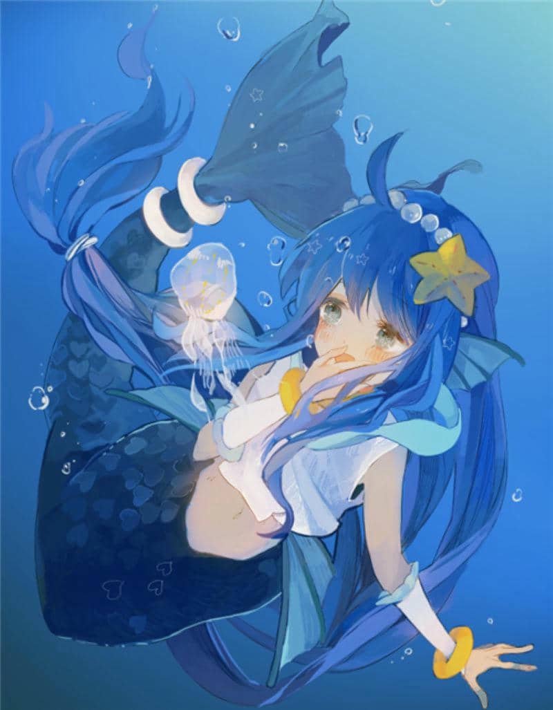 hình nền máy tính nàng tiên cá cute