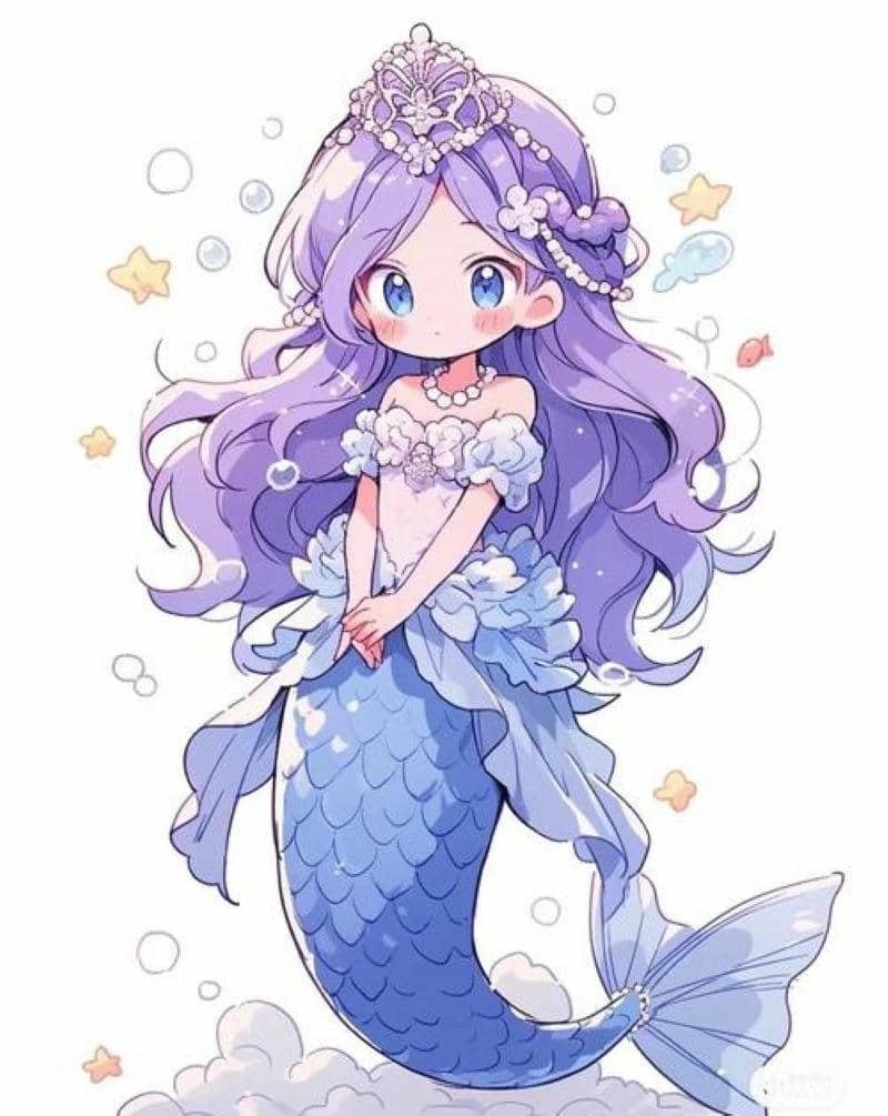 hình nền nàng tiên cá cute