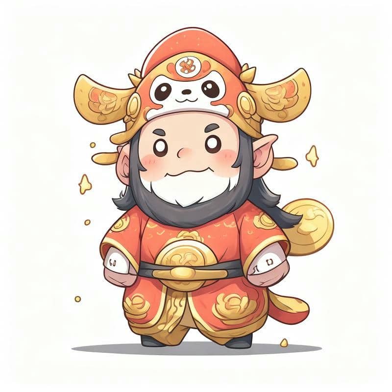 hình ông thần tài chibi