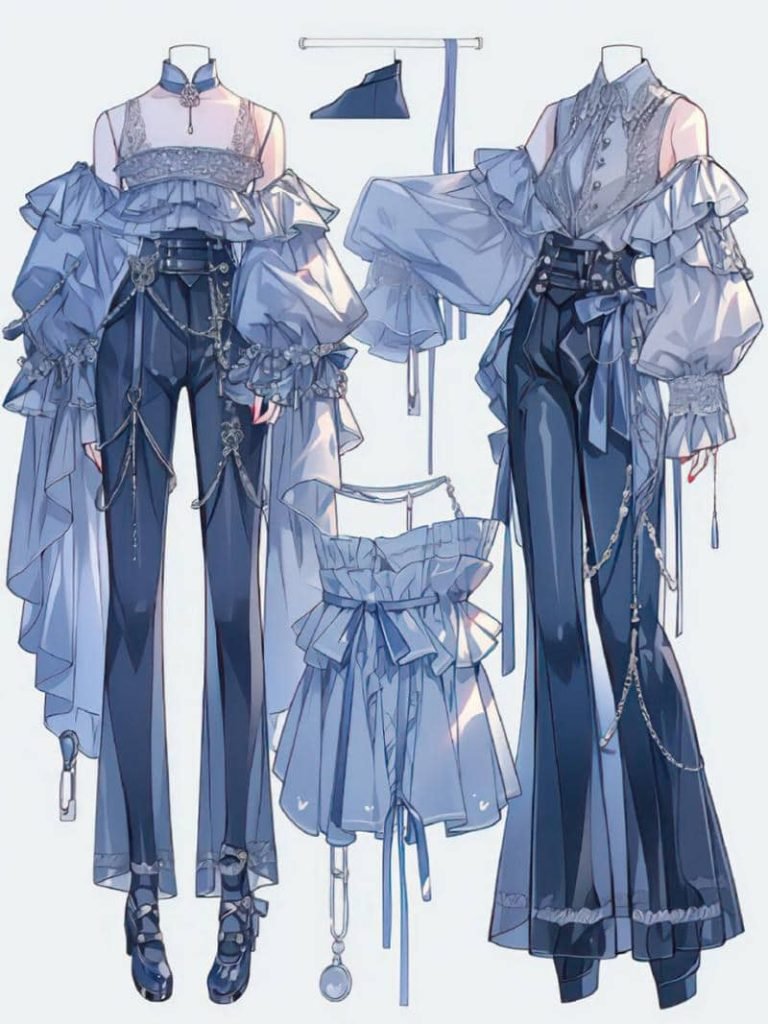 Bộ sưu tập những hình ảnh quần áo chibi cute, đáng yêu