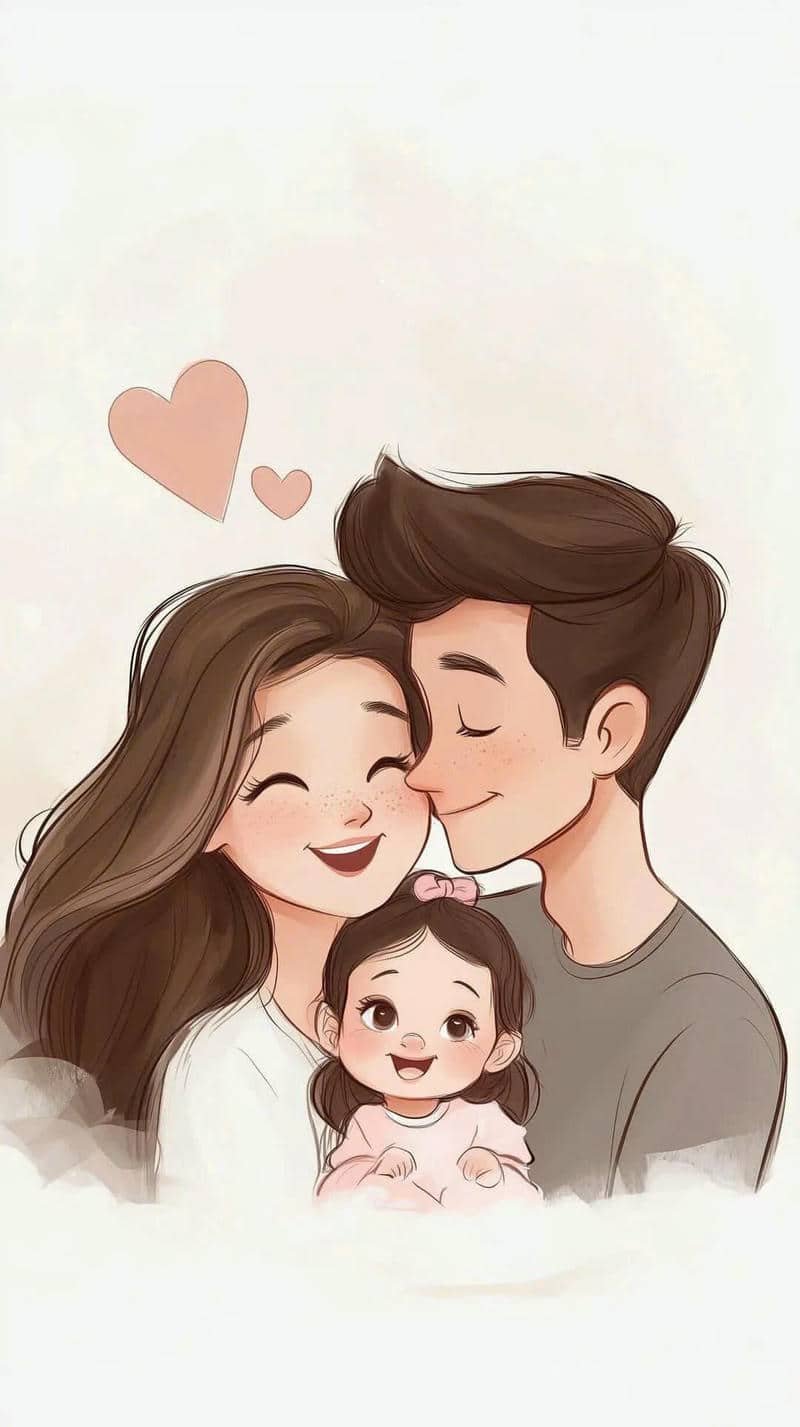 vẽ hình ảnh gia đình