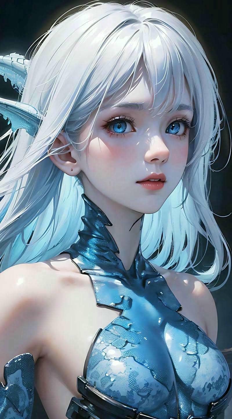 vẽ nàng tiên cá đơn giản