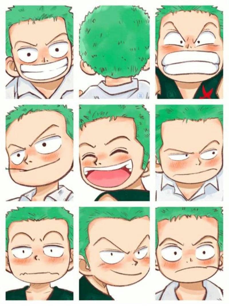 zoro chibi ngầu chibi
