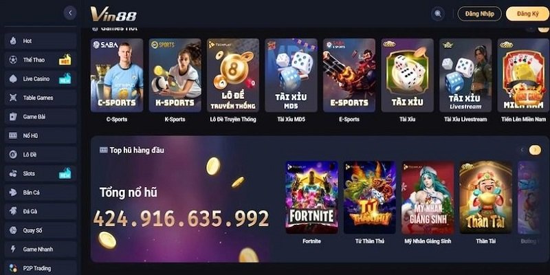Các chương trình ưu đãi thú vị tại trang nhà cái Vin88