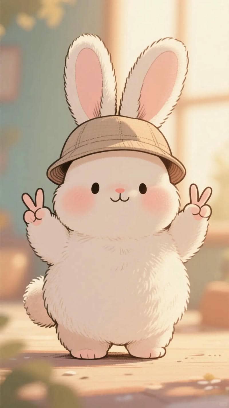 ảnh hình nền đt con thỏ cute