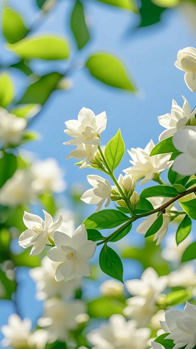 ảnh hình nền hoa nhài cho điện thoại