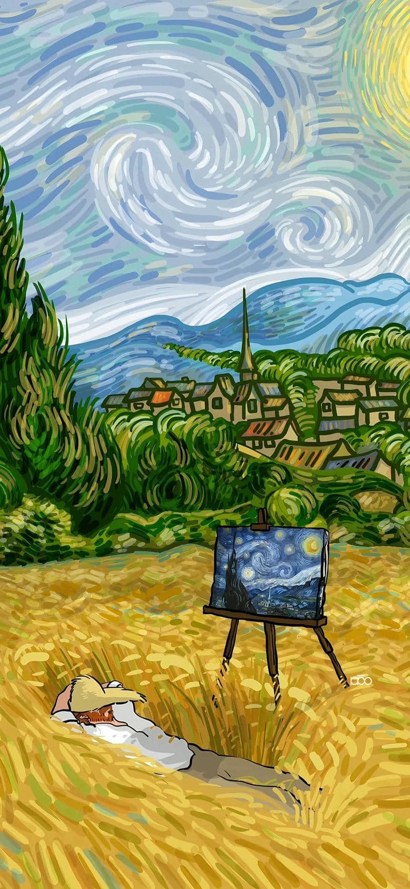 ảnh hình nền van gogh 4k