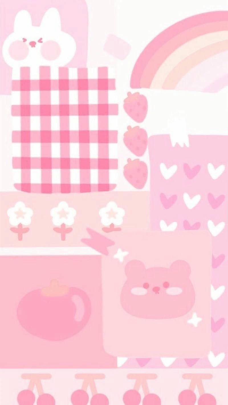 hình ảnh màu hồng cute