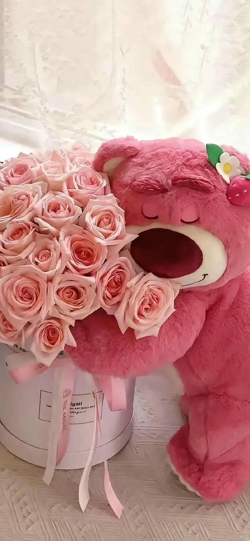 hình nền đẹp gấu dâu