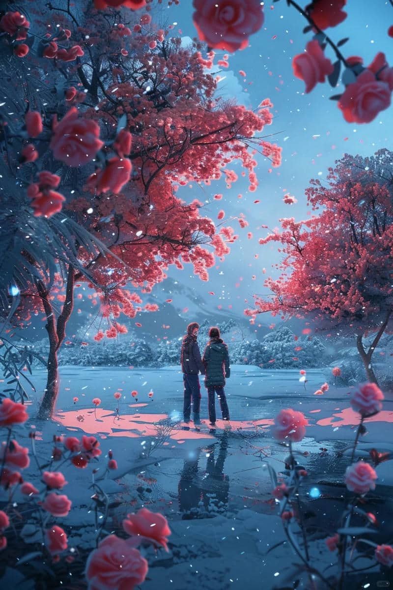 hình nền hoa hồng 3d