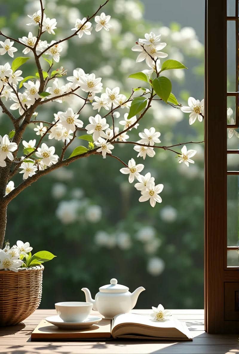 hình nền hoa nhài cho điện thoại