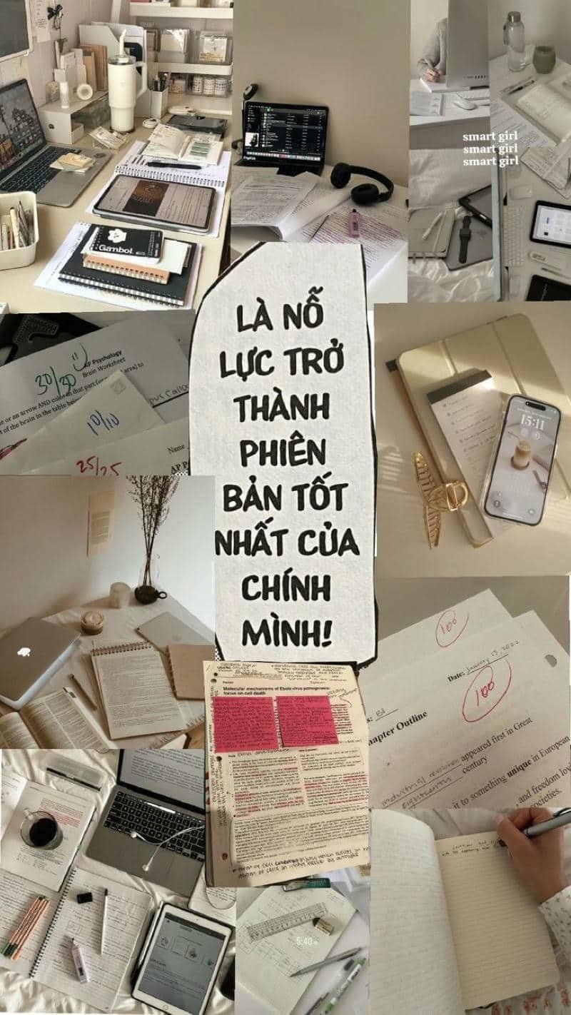 hình nền học tập dễ thương