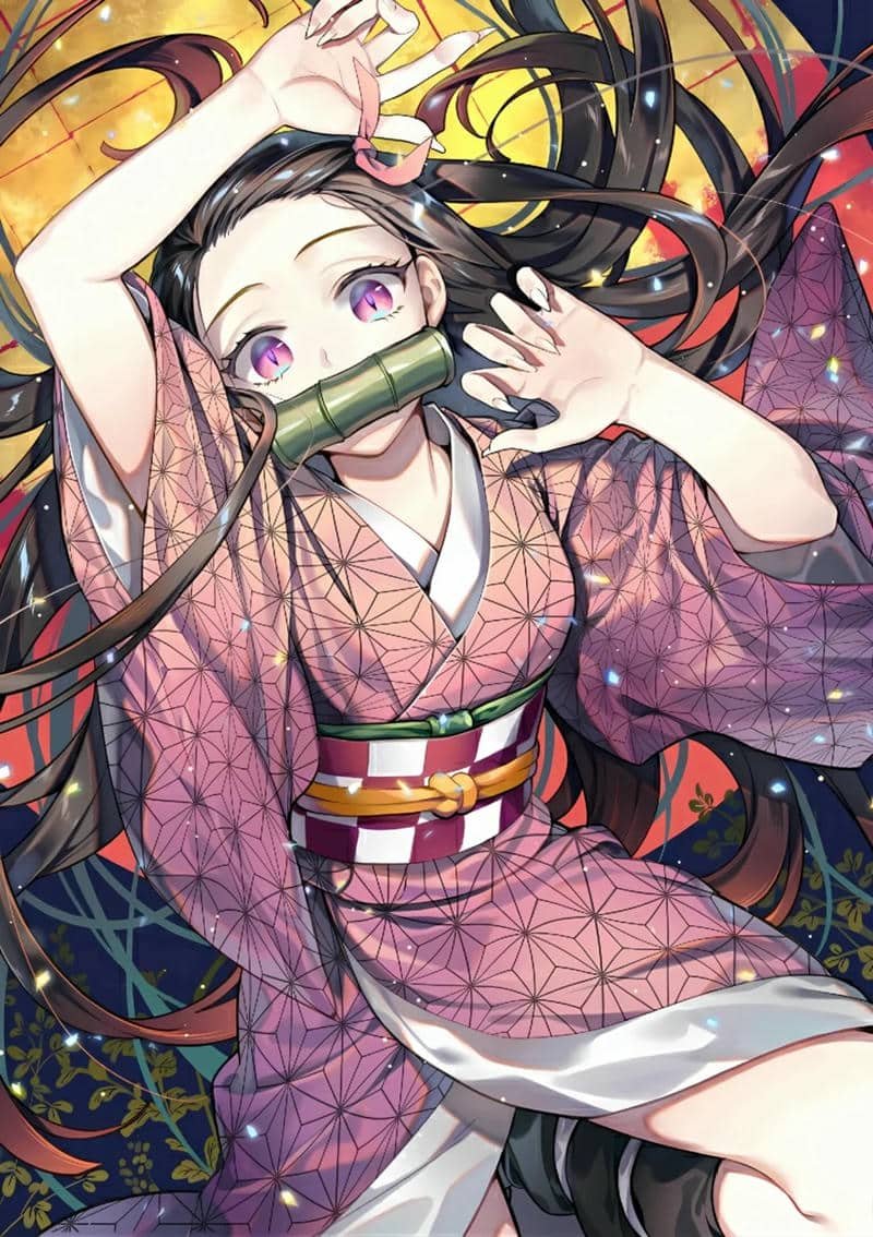 hình nền nezuko cute