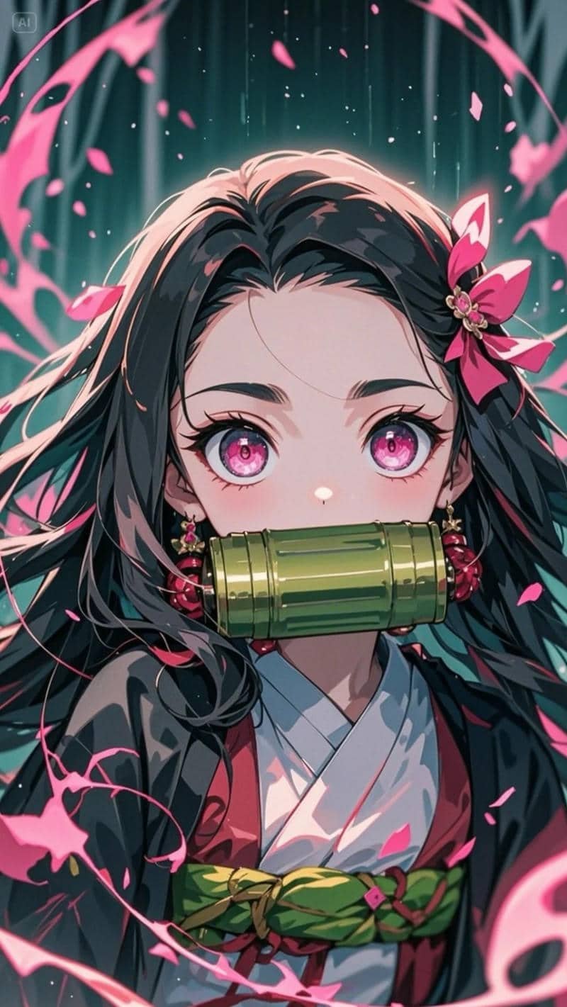 hình nền nezuko ngầu