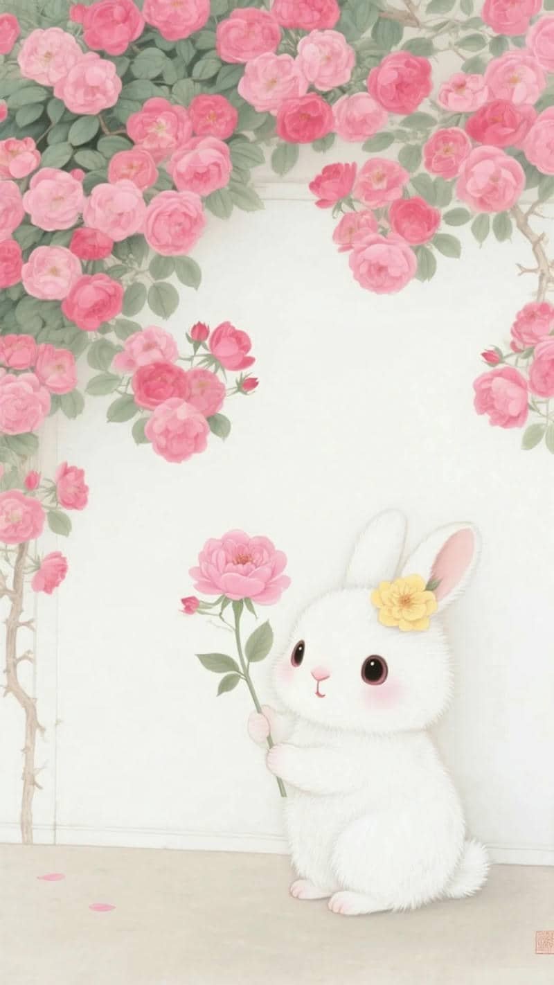 hình nền thỏ đáng yêu