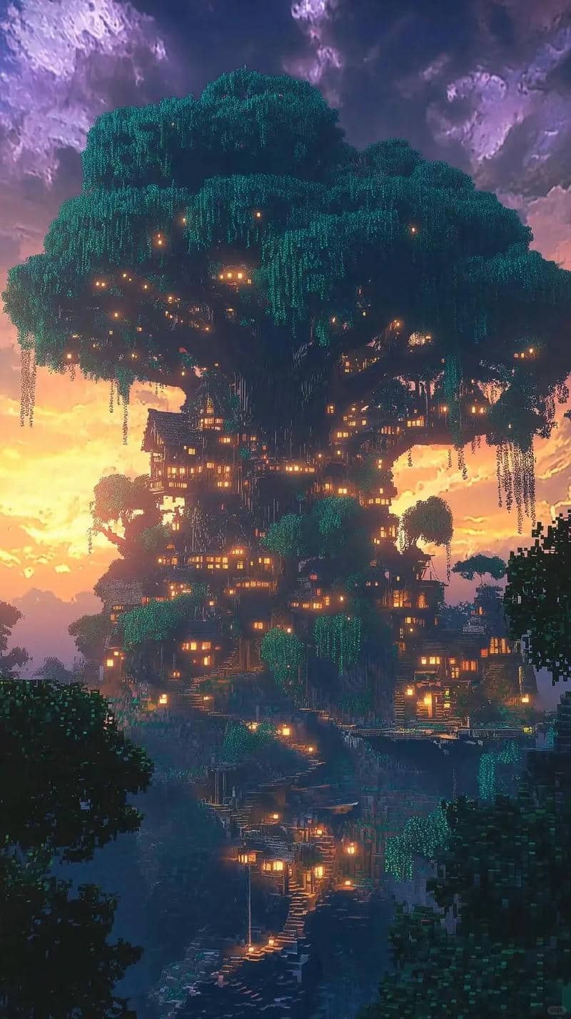 phong cảnh minecraft
