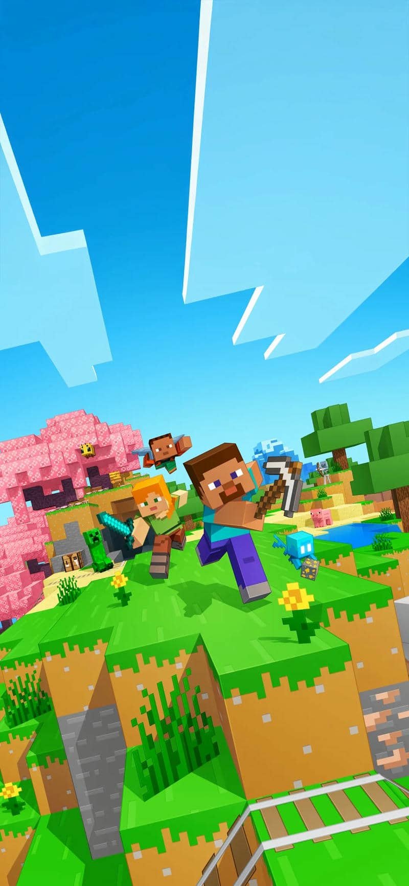 vẽ hình minecraft